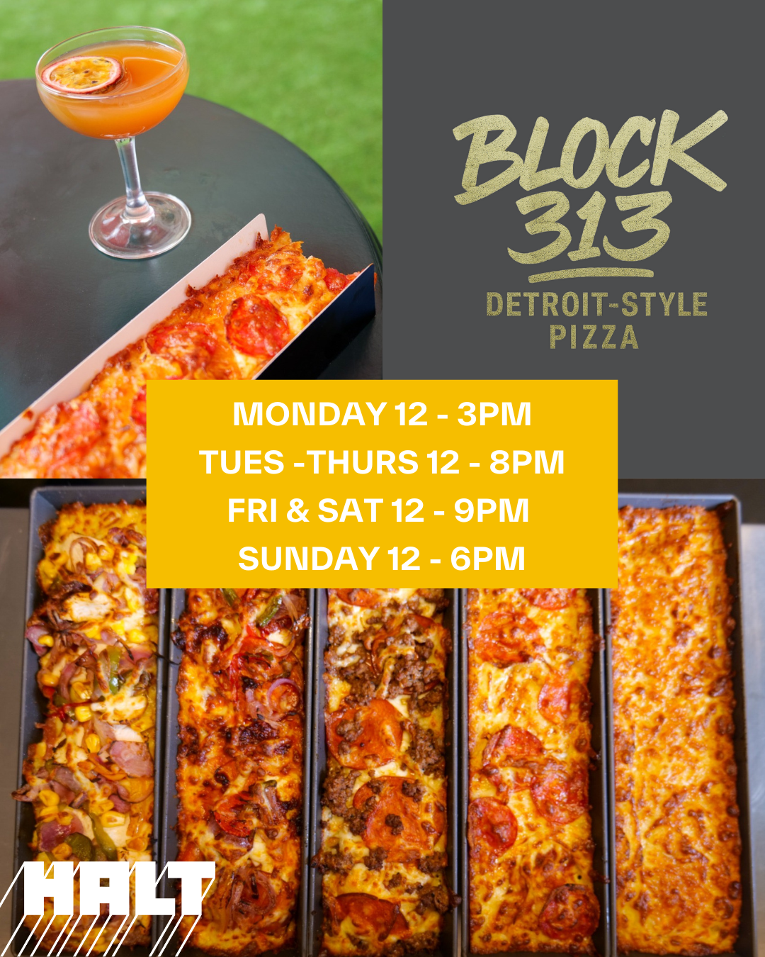 BLOCK 313 Opening Hours